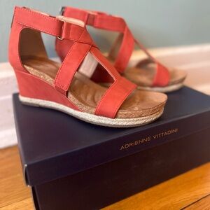 Adrienne Vittadini Coral Wedge Sandals